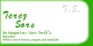 terez sors business card